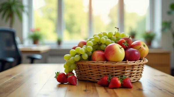 Panier de fruits au bureau : boostez le bien-être en entreprise